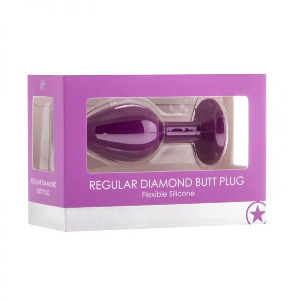 Shots Ouch! Plug Anal Diamante Púrpura de calidad