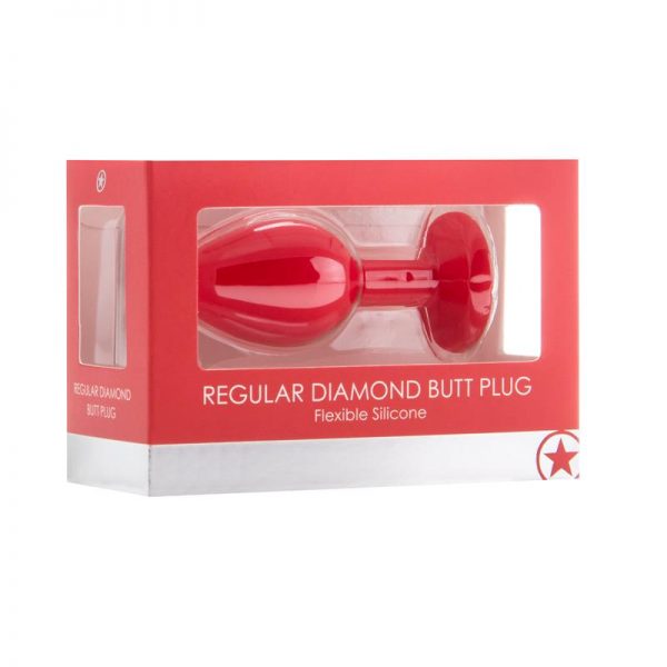 Shots Ouch! Plug Anal Diamante Rojo de calidad