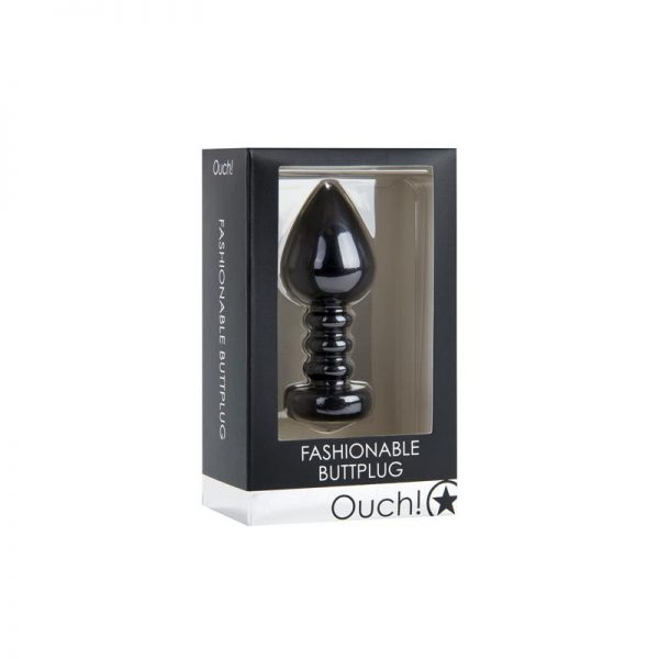 Shots Ouch! Plug Anal Negro de calidad