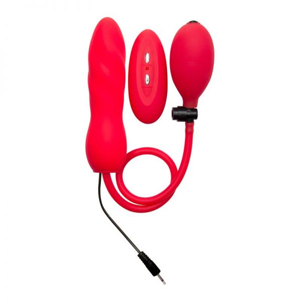 Shots Ouch! Plug Vibrador Hinchable Twist Rojo barato