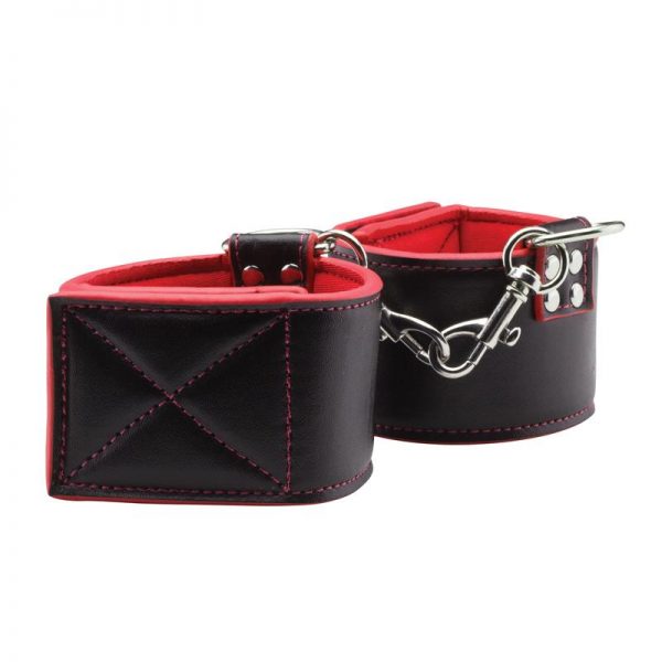 Shots Ouch! Puños para Tobillo Reversibles Rojo en www.tiendaeroticaweb.es