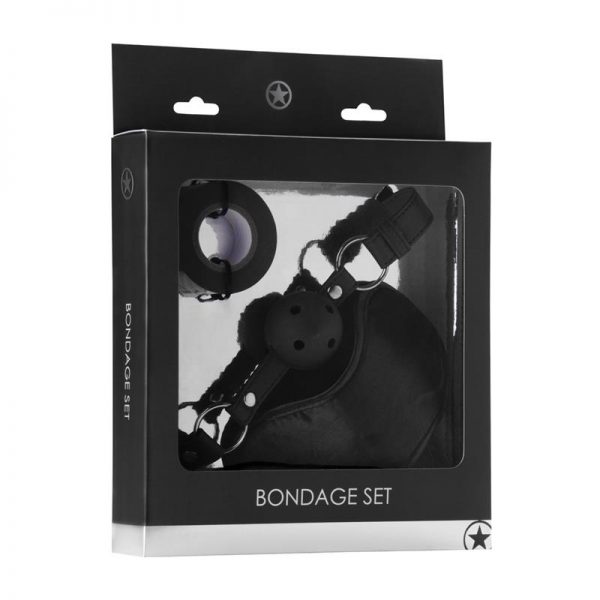 Shots Ouch! Set de Bondage Negro de calidad
