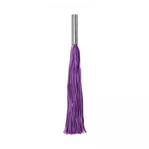 Shots Ouch! Whips and Paddles Flogger con Mango de Metal Lila barato