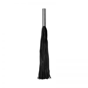 Shots Ouch! Whips and Paddles Flogger con Mango de Metal Negro barato