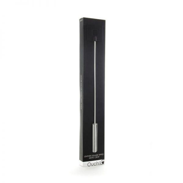 Shots Ouch! Whips and Paddles Leather Fusta Negro de calidad
