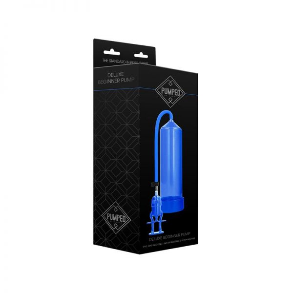 Shots Pumped Succionador de Pene para Principiantes Deluxe Color Azul de calidad