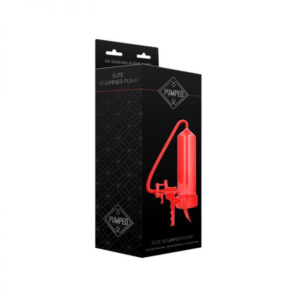 Shots Pumped Succionador de Pene para Principiantes Elite Color Rojo de calidad
