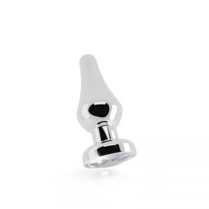 Shots Rich Plug Anal Clear Sapphire 10 cm Plateado barato