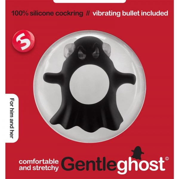 Shots S-Line Gentle Ghost Anillo para el Pene Negro marca S-LINE