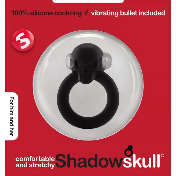 Shots S-Line Shadow Skull Anillo para el Pene Negro de calidad