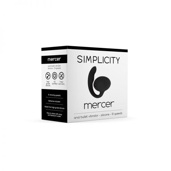 Shots Simplicity Bala Anal MERCER Color Negro marca SIMPLICITY