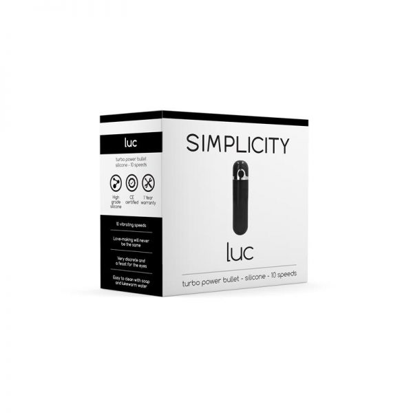 Shots Simplicity Bala Vibradora LUC Negro de calidad