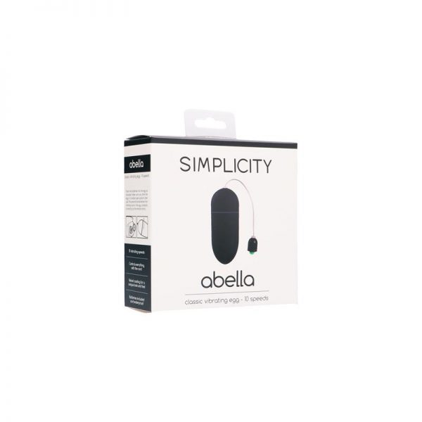 Shots Simplicity Huevo Vibrador Clásico ABELLA Negro de calidad