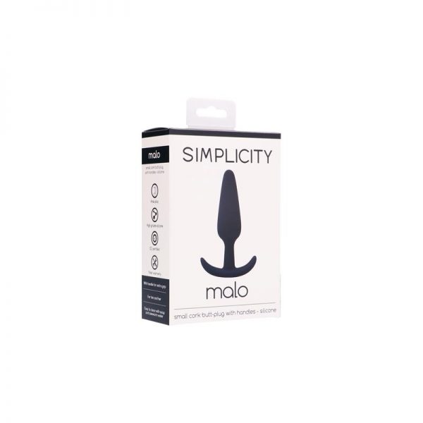 Shots Simplicity Plug Anal Pequeño MALO Negro de calidad