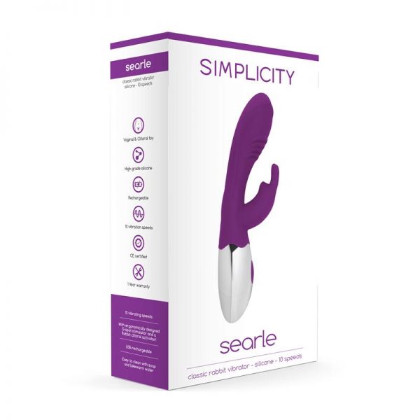Shots Simplicity Vibrador Clásico SEARLE Púrpura de calidad