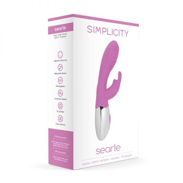 Shots Simplicity Vibrador Clásico SEARLE Rosa marca SIMPLICITY