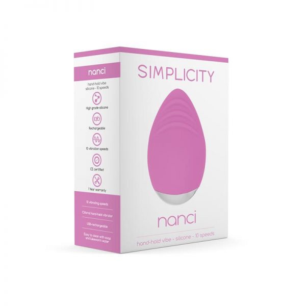 Shots Simplicity Vibrador de Mano NANCI Rosa marca SIMPLICITY