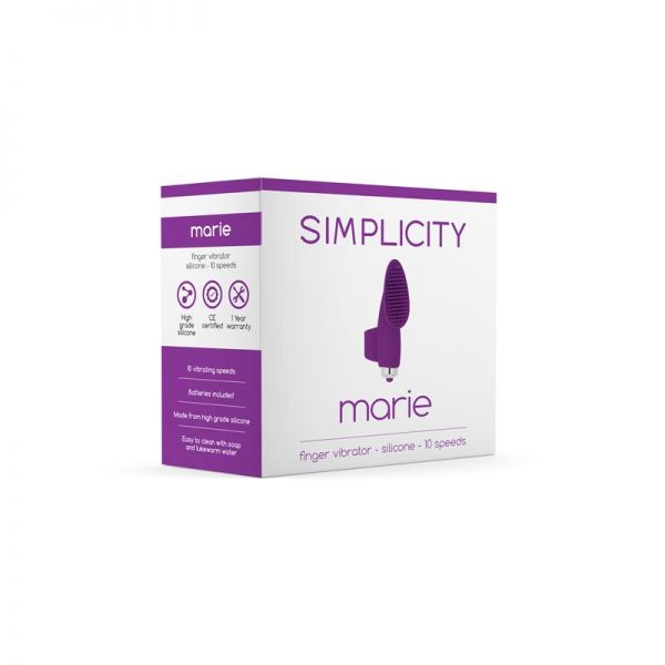 Shots Simplicity Vibrador para el Dedo MARIE Púrpura fabricante SIMPLICITY