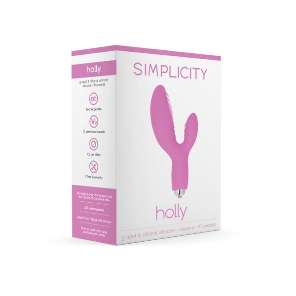Shots Simplicity Vibrador Punto-G HOLLY Rosa marca SIMPLICITY