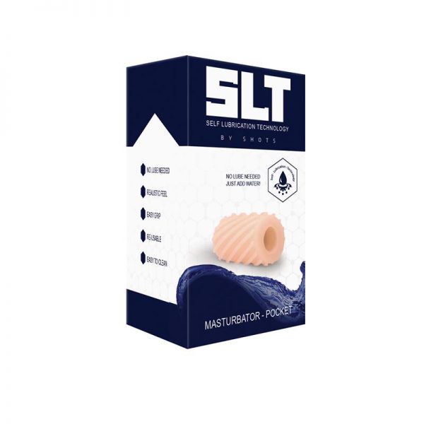 Shots SLT Masturbador de Bolsillo Auto-lubricación Color Natural de calidad