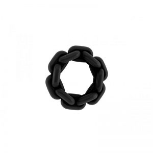 Shots Sono Anillo con Forma de Cadena No.4 Negro barato