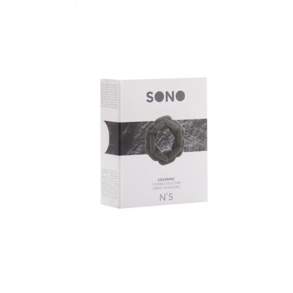Shots Sono Anillo con Forma de Cadena No.5 Gris de calidad