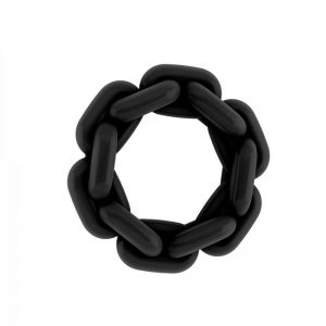 Shots Sono Anillo con Forma de Cadena No.5 Negro barato