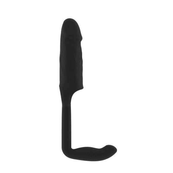 Shots Sono Funda para Pene con Plug Anal No.38 Color Negro marca SONO