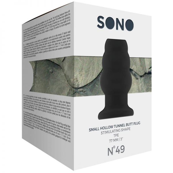 Shots Sono Plug Anal Hueco No.49 Negro marca SONO