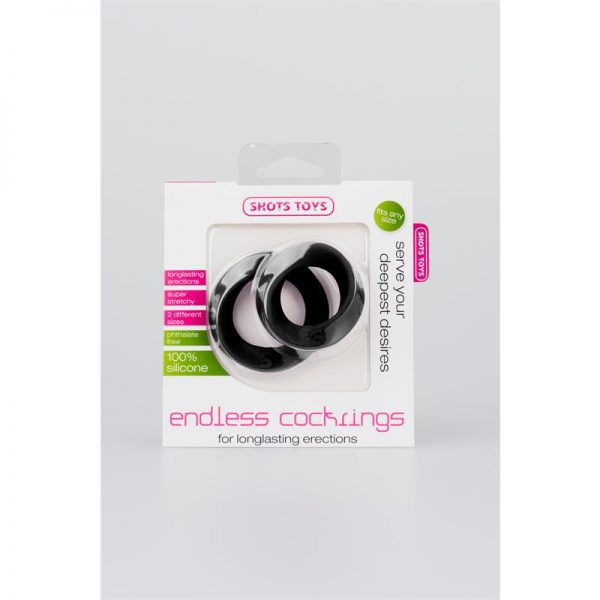 Shots Toys Anillo para el Pene Grande y Regular Negro de calidad