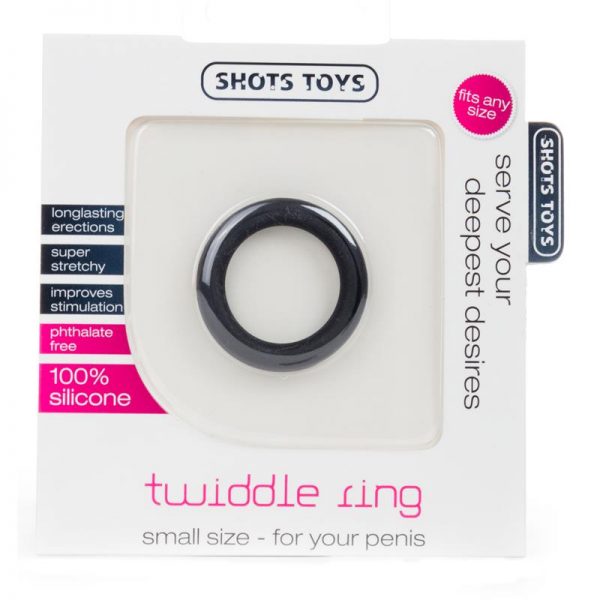 Shots Toys Anillo para el Pene Negro de calidad