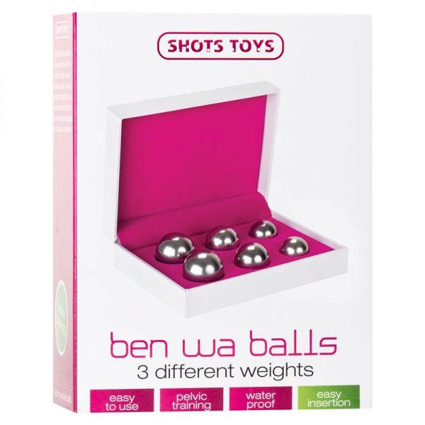 Shots Toys Bolas Ben Wa Silver de calidad