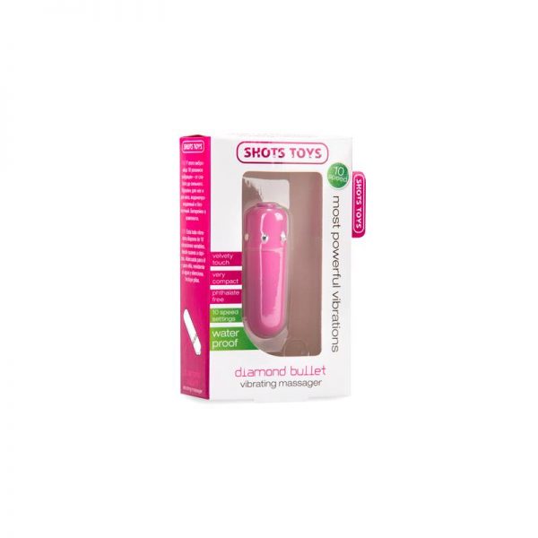Shots Toys Diamond Bala Vibradora Rosa de calidad