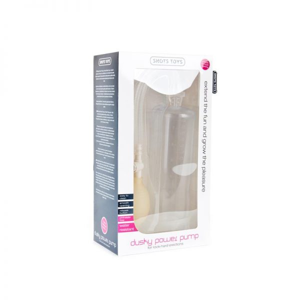 Shots Toys Dusky Power Pump Transparente de calidad