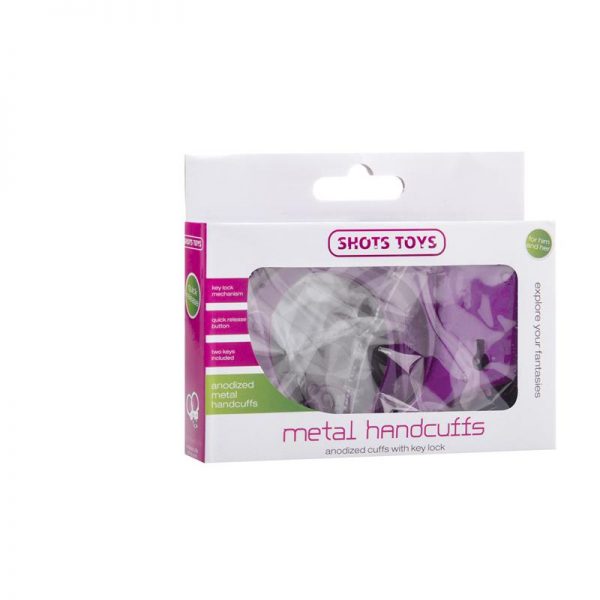 Shots Toys Esposas de Metal Color Lila de calidad