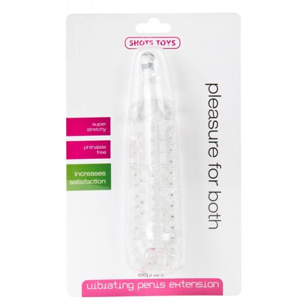 Shots Toys Funda de Silicona con Pinchos con Bala Vibradora Transparente de calidad