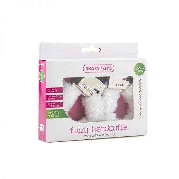 Shots Toys Furry Esposas Blanco de calidad