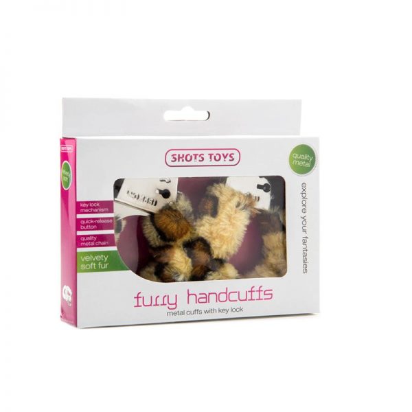 Shots Toys Furry Esposas Leopardo de calidad