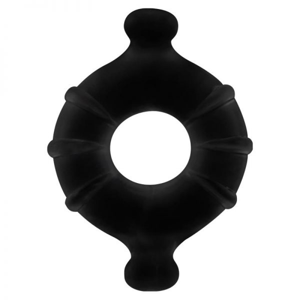 Shots Toys Gummy Anillo para el Pene Color Negro Mediano barato