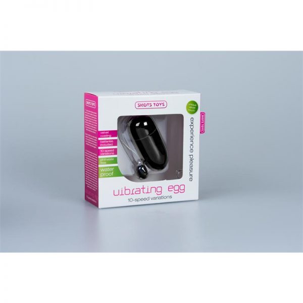 Shots Toys Huevo Vibrador 10 Velocidades Negro de calidad