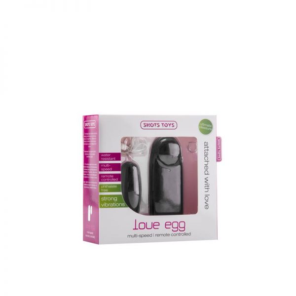 Shots Toys Huevo Vibrador Love Negro de calidad