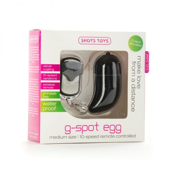 Shots Toys Huevo Vibrador Punto G Mediano Negro barato