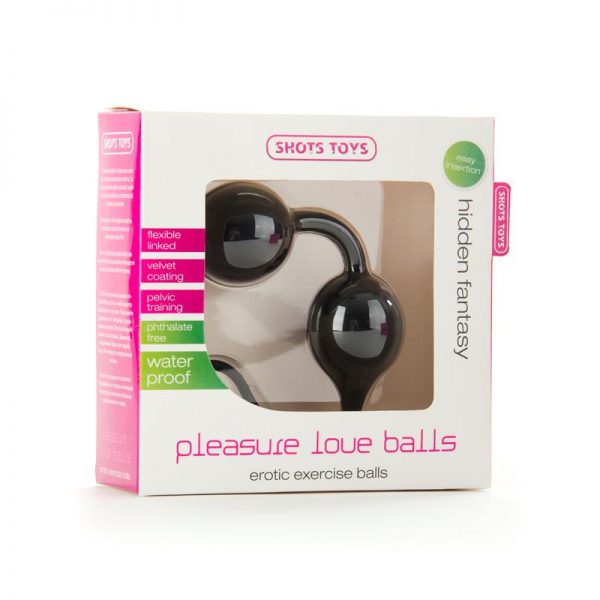Shots Toys Pleasure Love Balls Negro de calidad