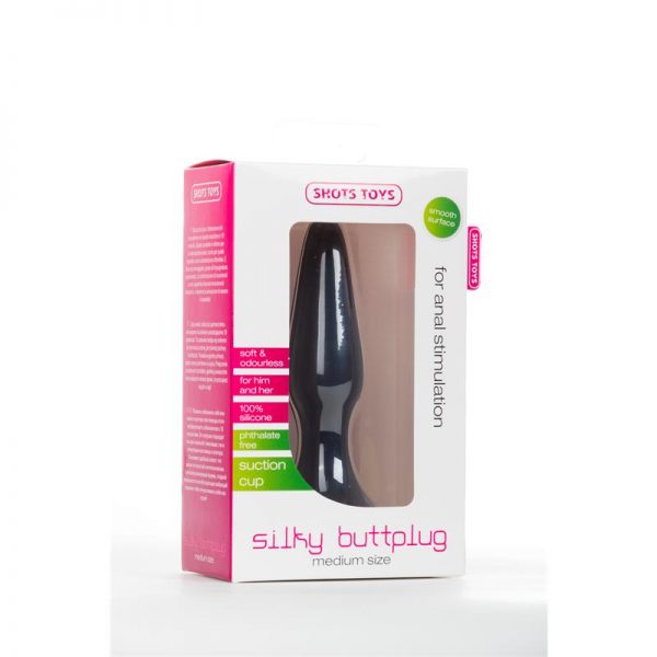 Shots Toys Plug Anal Mediano Negro de calidad