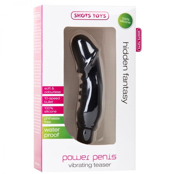 Shots Toys Power Penis Negro de calidad