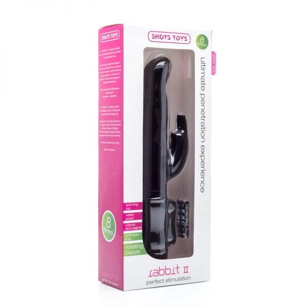 Shots Toys Rabbit II Negro de calidad
