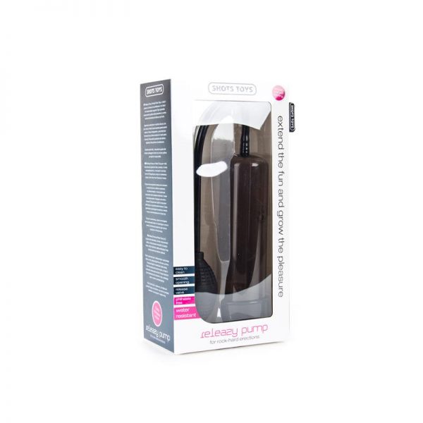 Shots Toys Releazy bomba de Succión para el Pene Color Negro de calidad