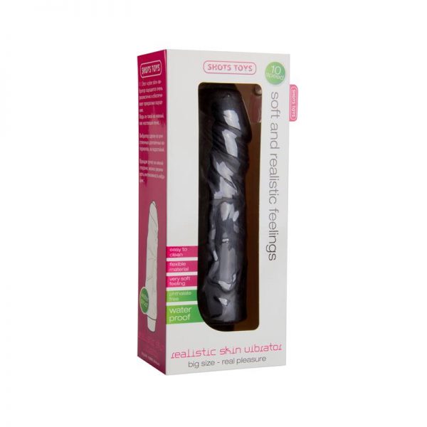 Shots Toys Vibrador Realístico Grande Negro de calidad