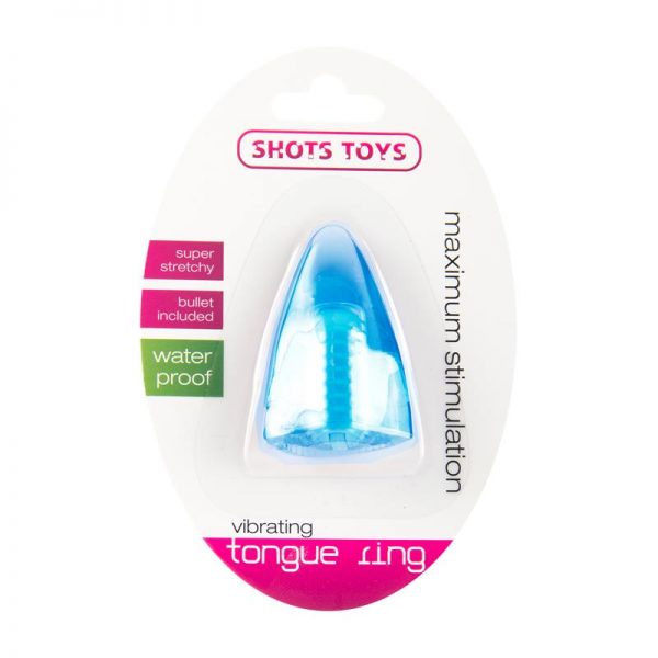 Shots Toys Vibrating Tongue Azul de calidad