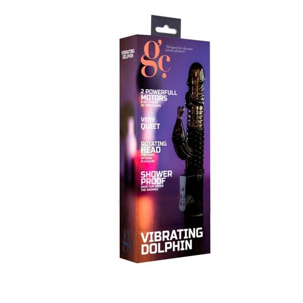Shots Vibrating Dolphin Negro de calidad